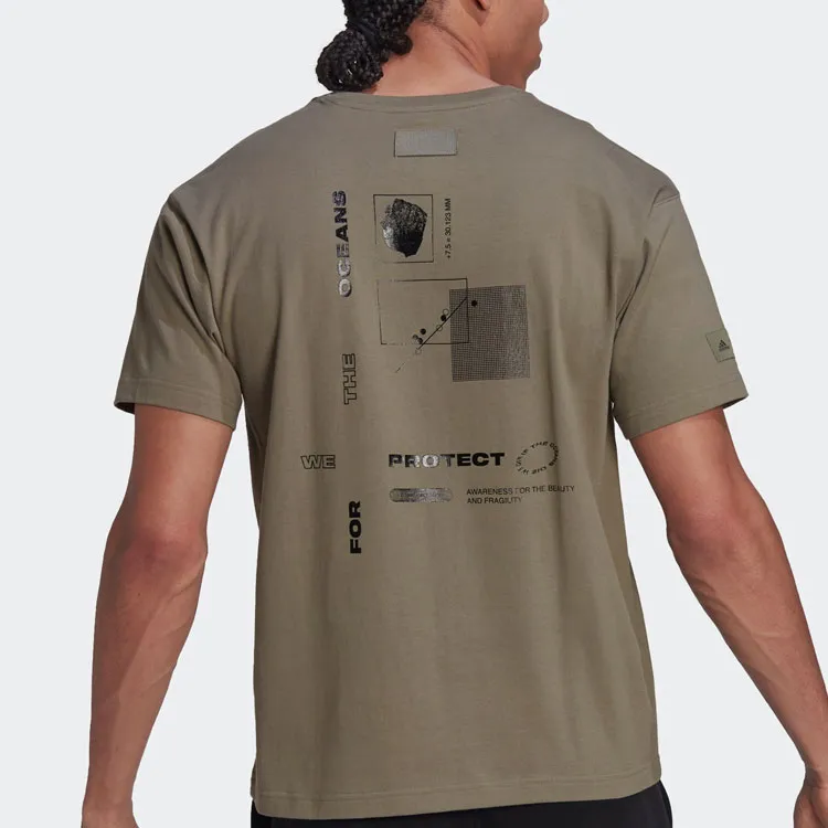 Adidas T Shirts Unisex Green-4