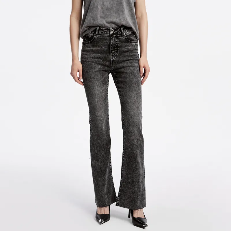 UOOYAA Jeans Women's Dark Gray-2
