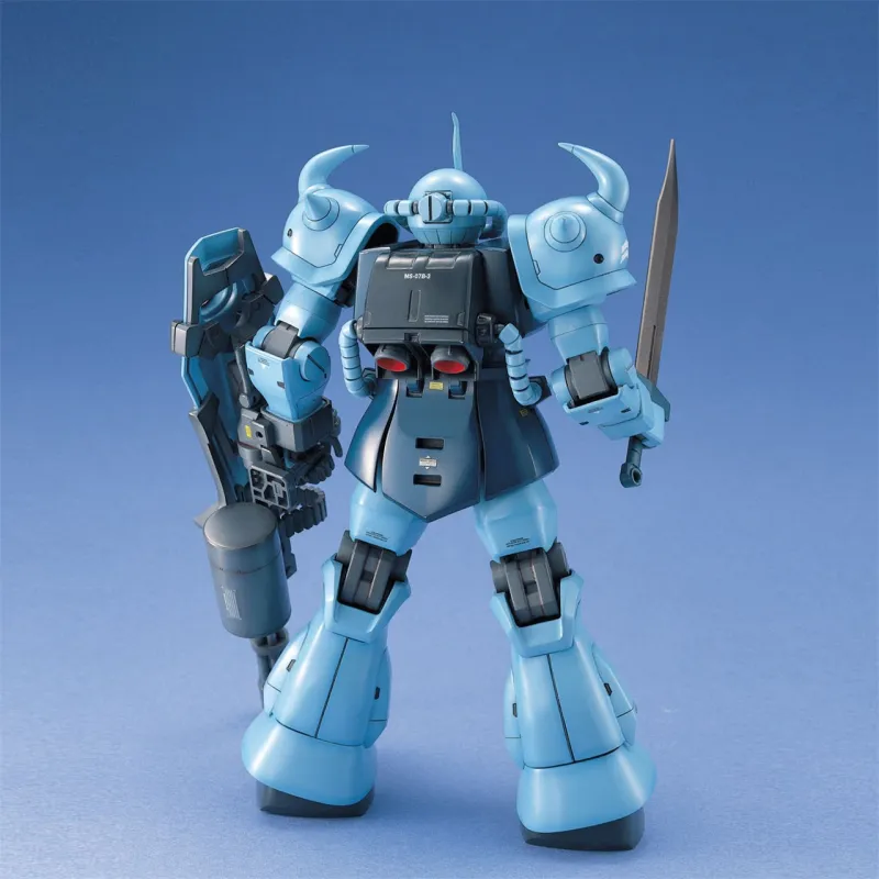 BANDAI MG 1 100 Mobile Suit Gundam MS 08MS Team Tiger Special Edition Blue Model Kits 18cm-3