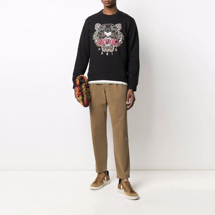 KENZO Tiger Head Embroidery Printing Hedging Hoodie-3