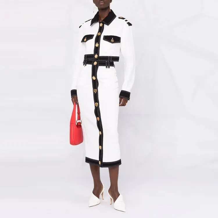 BALMAIN Cropped Coats Women's White-1