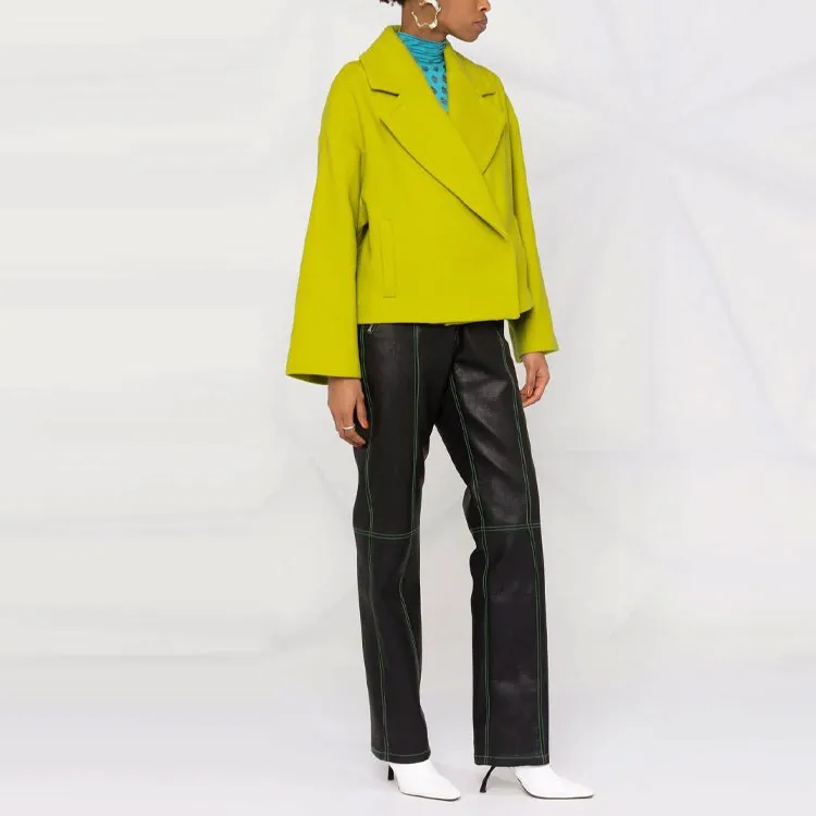MSGM Coats Women's Green-3