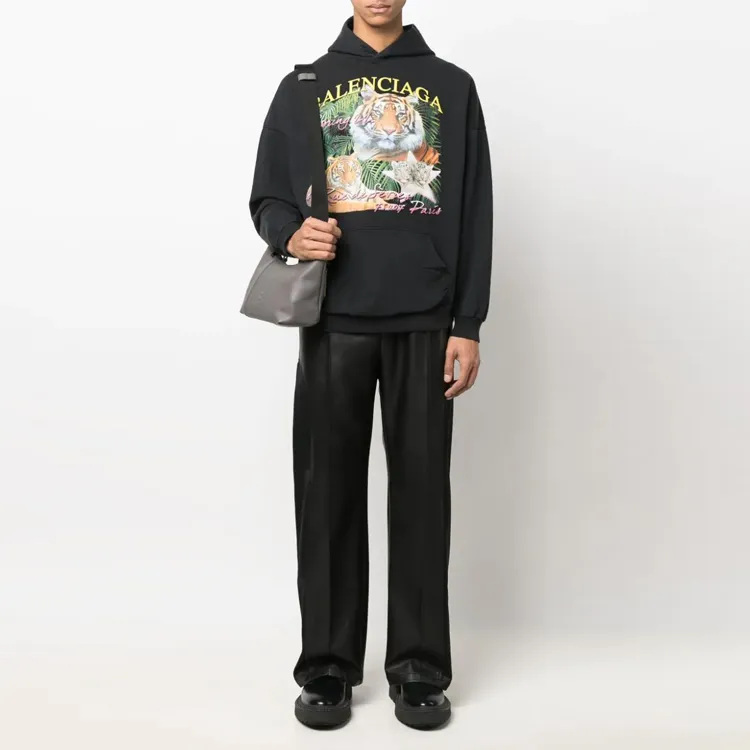 Balenciaga Year Of The Tiger Hoodie 'Black'-4