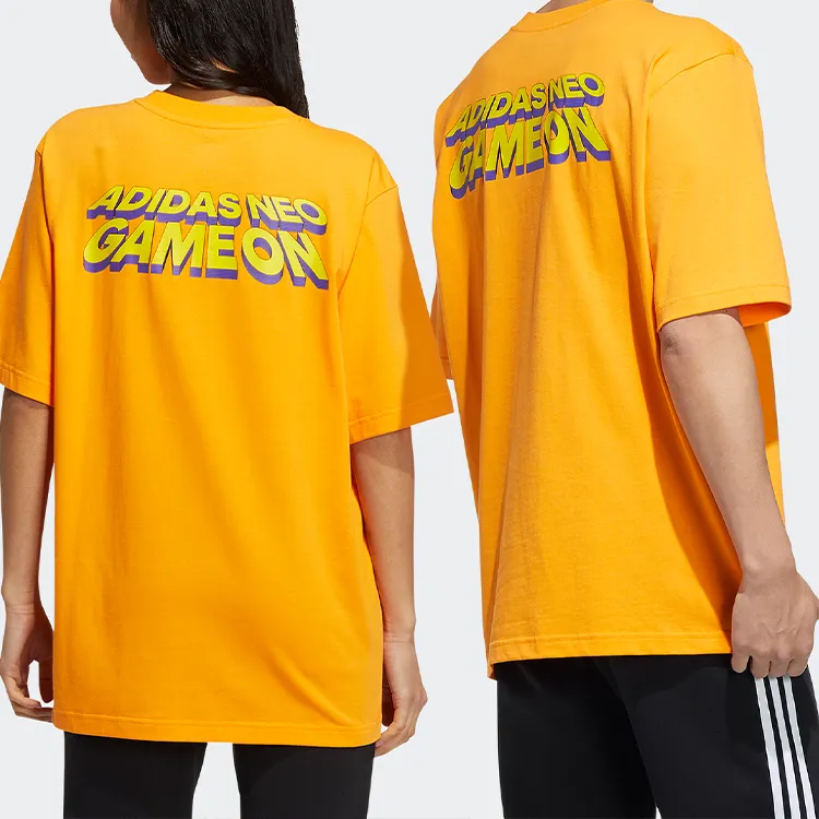 Adidas Neo T Shirt Unisex Orange Yellow-2