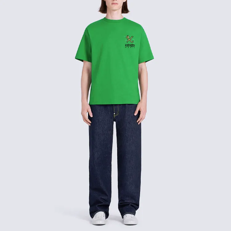 KENZO Tiger Tail Series T Shirts Men Green-2