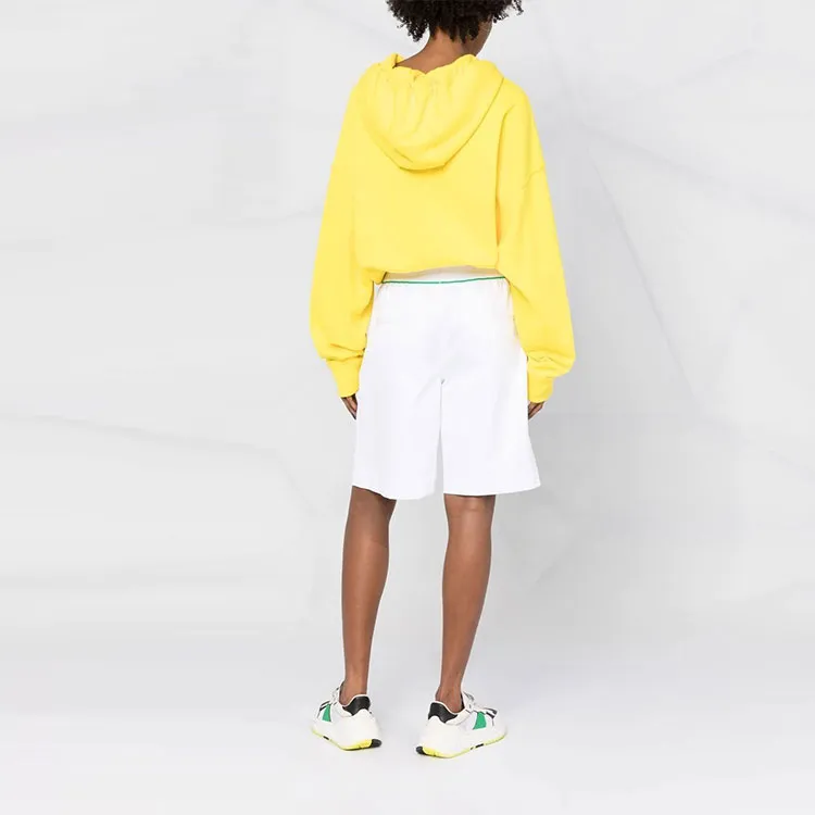 Bottega Veneta Tipped Cargo Shorts White-2
