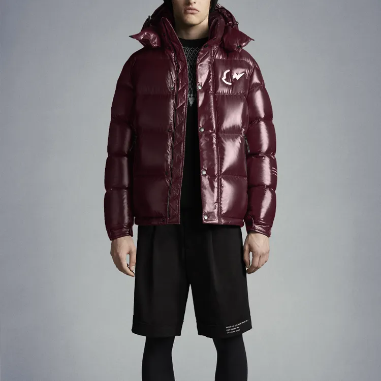 Fragment Design X MONCLER GENIUS MONCLER GENIUS X Fujiwara Hiroshi FRGMT Down Jackets Men Burgundy-2