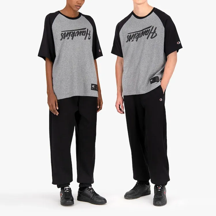 Champion Stranger Things Straight T-Shirt US Version Unisex Gray Black-1
