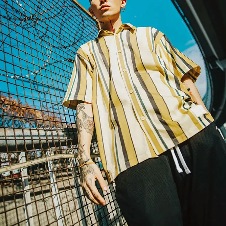 LINING Shirts Men Yellow-2