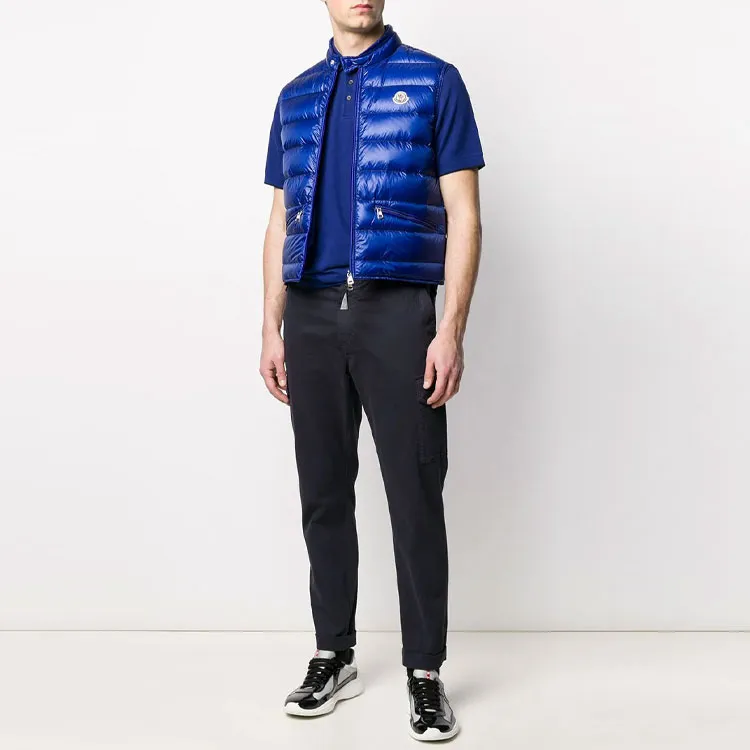 Moncler Gui Series Vests Men Blue-1