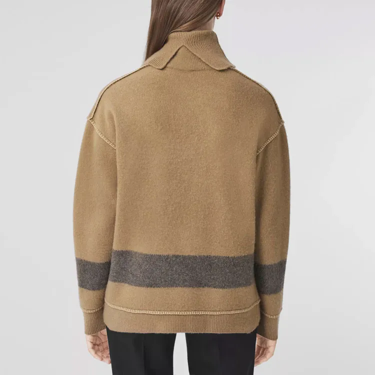 Burberry Cashmere Sweaters Women's Camel-3