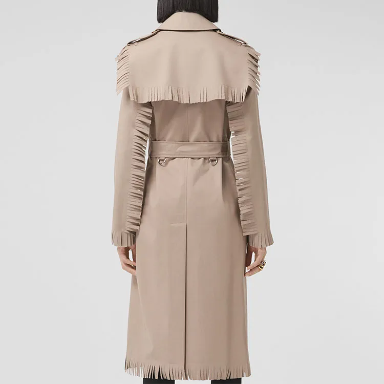 Burberry Trench Coat Women's Soft Yellow Brown-2