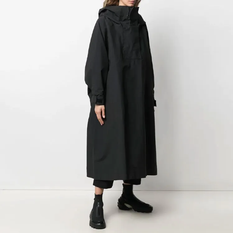 Y 3 Trench Coats Women's Black-3