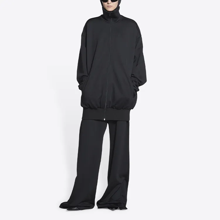 Balenciaga Women's Long Tracksuit Jacket Black-2