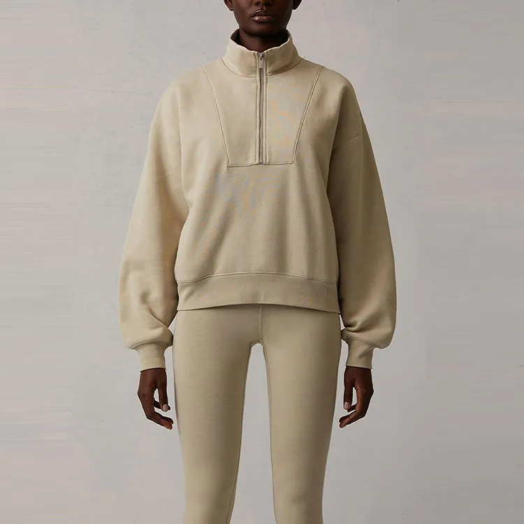 Fear Of God Essentials SS22 Sweatshirt Jacket Women's Wheat-1