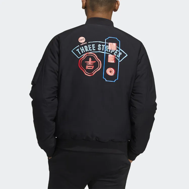 Adidas Neo Puffer Jacket Men's Black-3