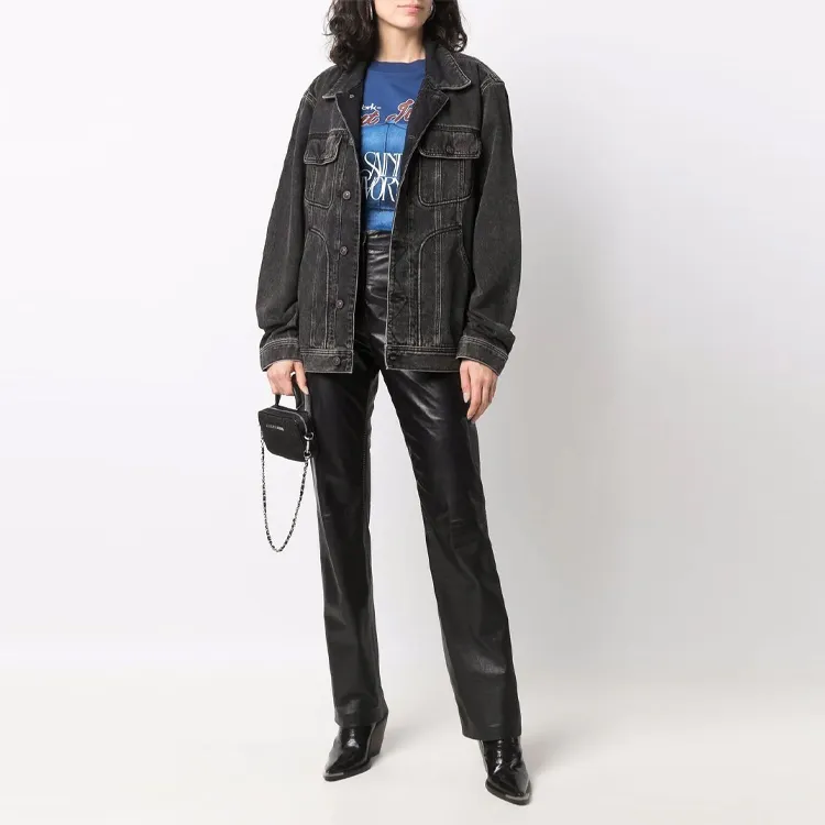 DIESEL SS22 Denim Jacket Men's Black-4