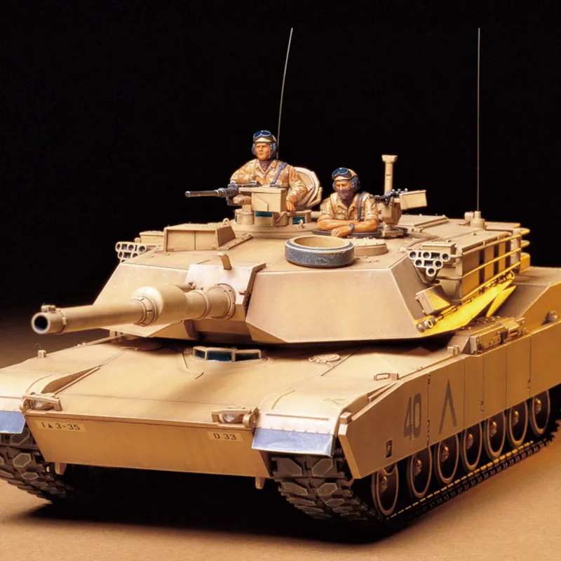 Tamiya SCALE M1A1 ABRAMS 120mm 1/35 Model Kits-1