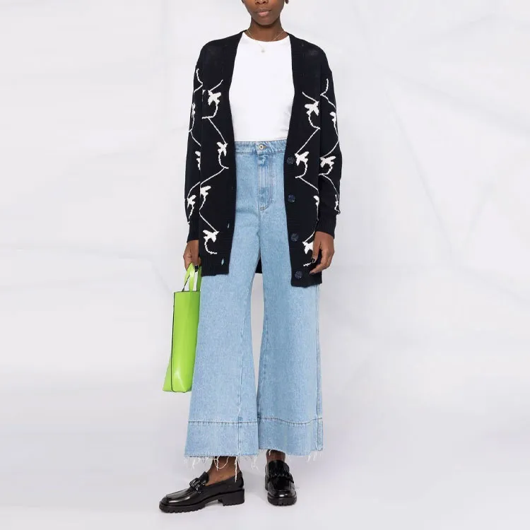 PINKO SS22 Loose Fit Knitwear Women's Blue-1