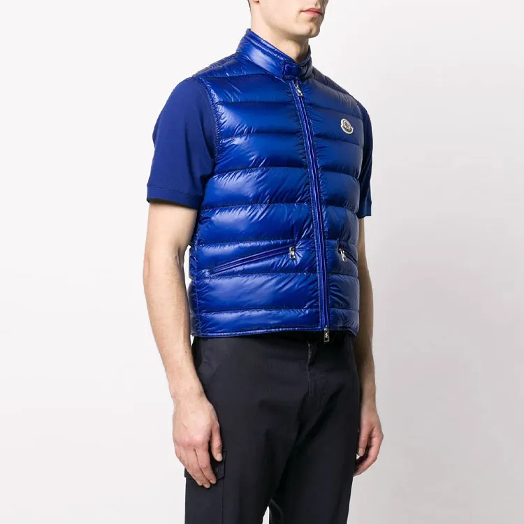 Moncler Gui Series Vests Men Blue-3