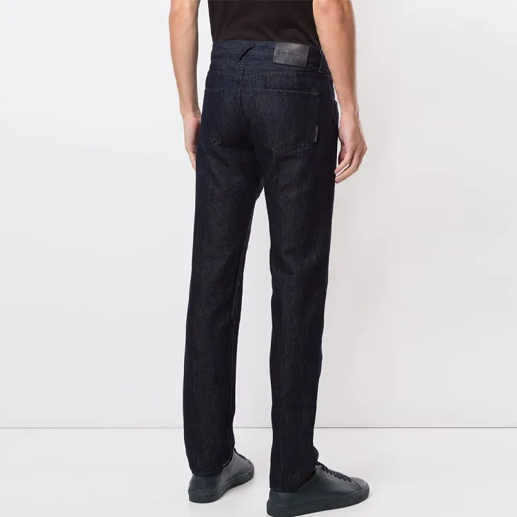 GIORGIO ARMANI Straight leg Dark wash Jeans-3