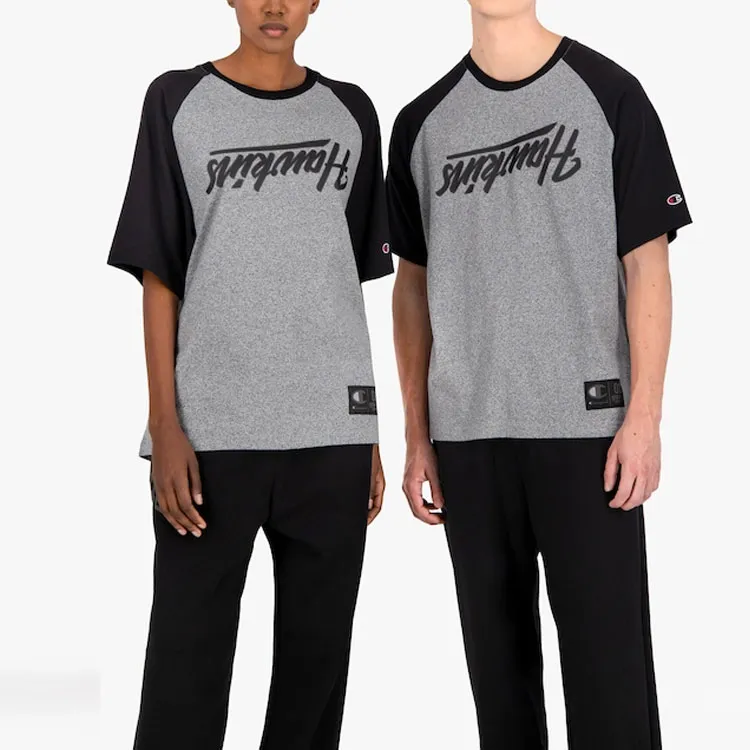 Champion Stranger Things Straight T-Shirt US Version Unisex Gray Black-2