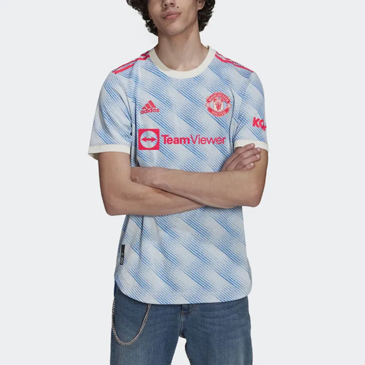 Adidas MANCHESTER UNITED THEATRE OF DREAMS Soccer Jerseys Men Blue-2
