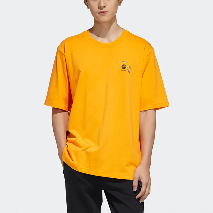 Adidas Neo T Shirt Unisex Orange Yellow-5
