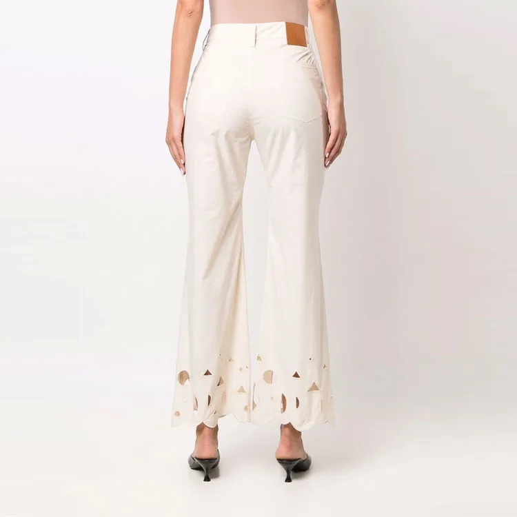 NANUSHKA Embroidered Flared Trousers-2