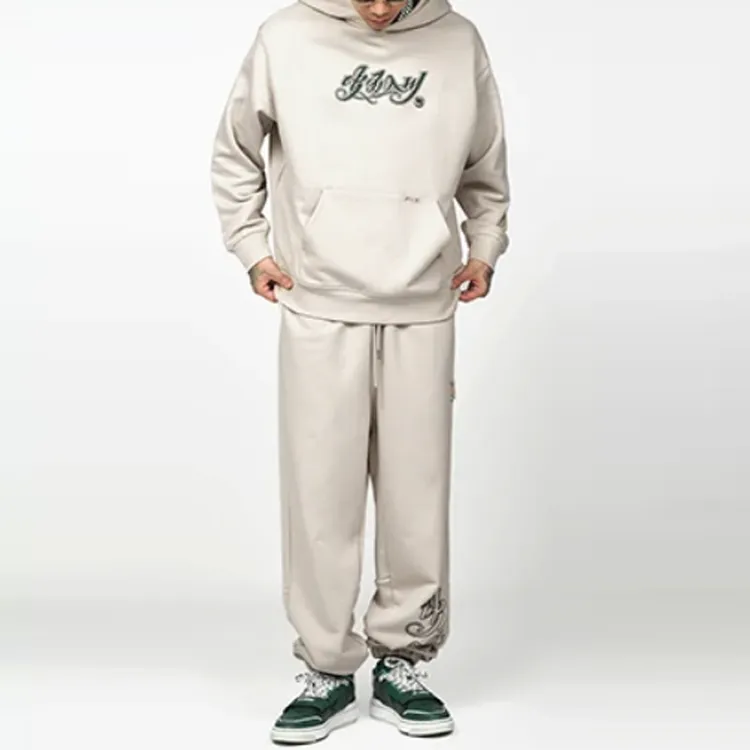 LiNing Sweatshirt Unisex Yellow Gray-2
