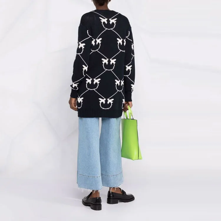 PINKO SS22 Loose Fit Knitwear Women's Blue-2