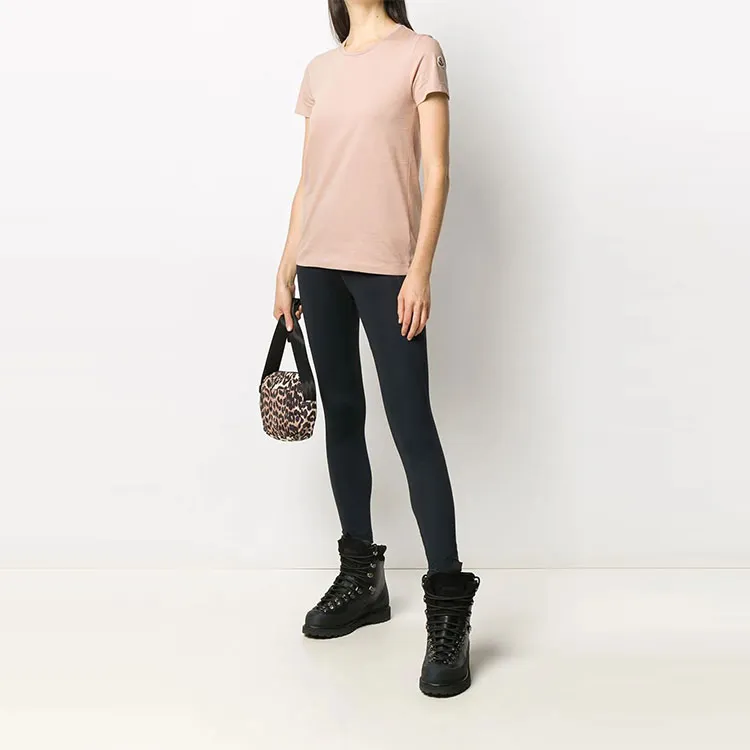Moncler T Shirts Women's Pink-1
