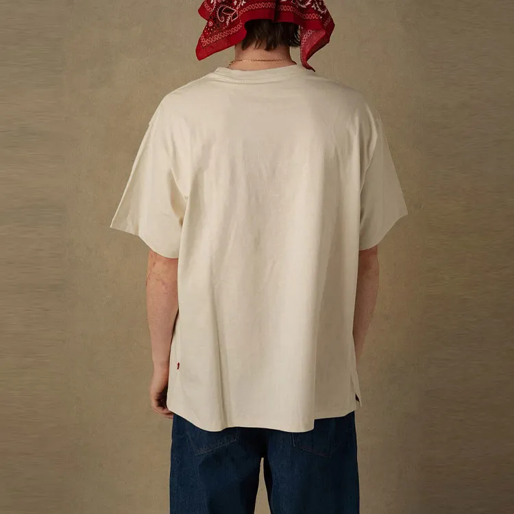 Levis SS22 Straight T-Shirt Men's Beige Yellow-3