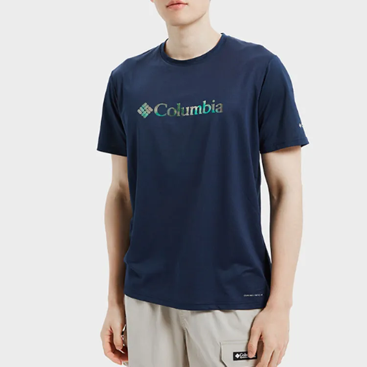 Columbia T Shirt Men's Navy Blue-3