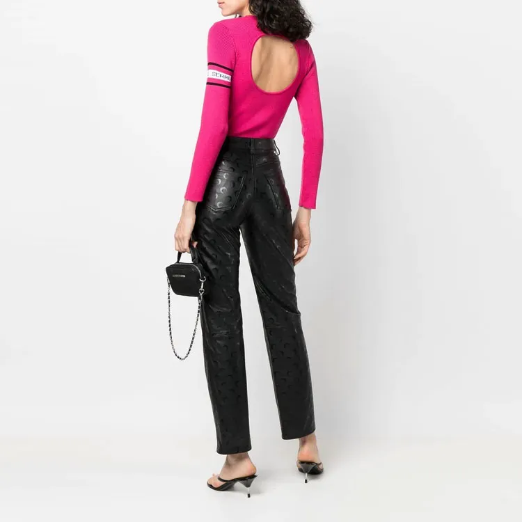 Marine Serre SS22 Slim Fit Sweater Women's Pink-1