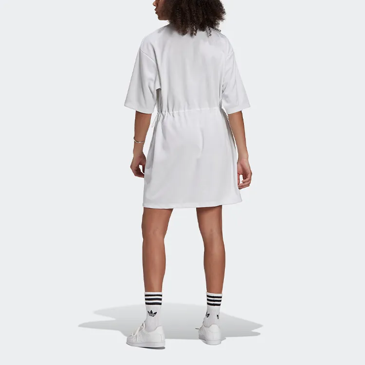 Adidas Originals Short Sleeved Dress Women's White-3