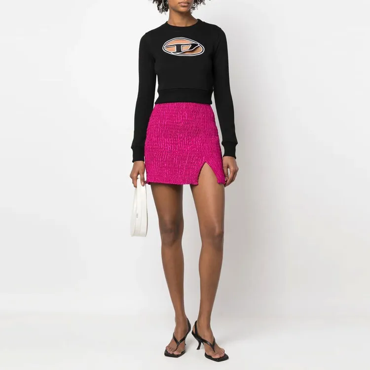 DIESEL Crop Tops Women's Black-2