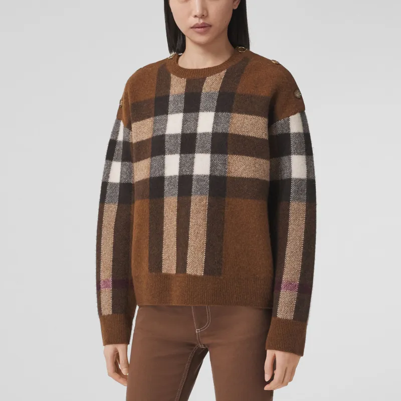 Burberry Check Wool-cashmere Jumper-4