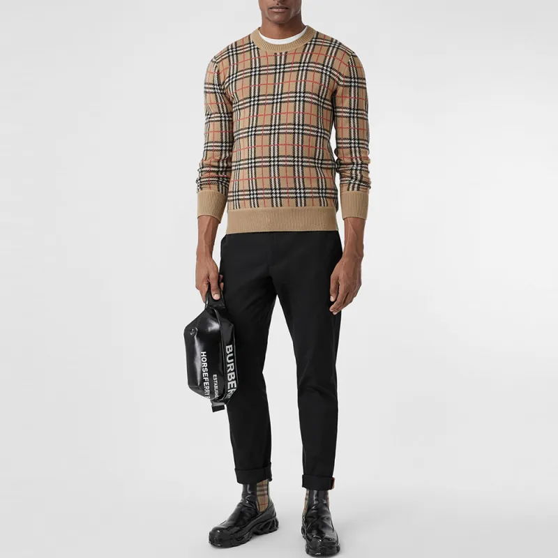 Burberry Casual Pants Fall Men's Black-3
