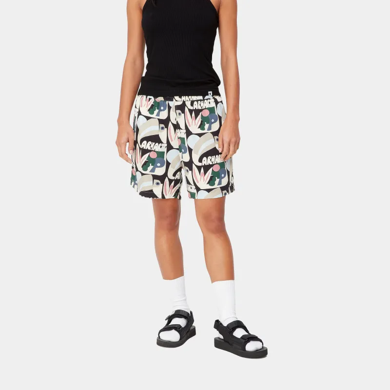 Carhartt WIP High Tide Series Casual Shorts Women's Bird Of Paradise Print-3