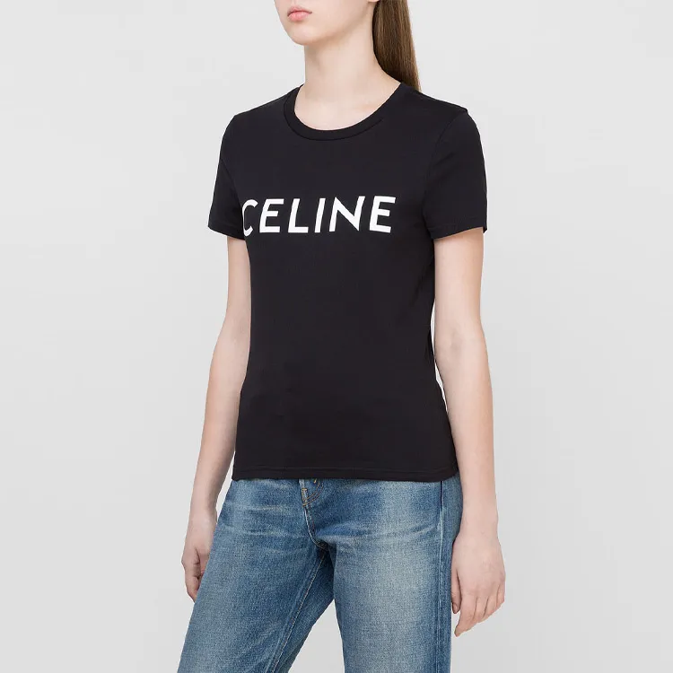 CELINE Regular T Shirt Women's Black-2