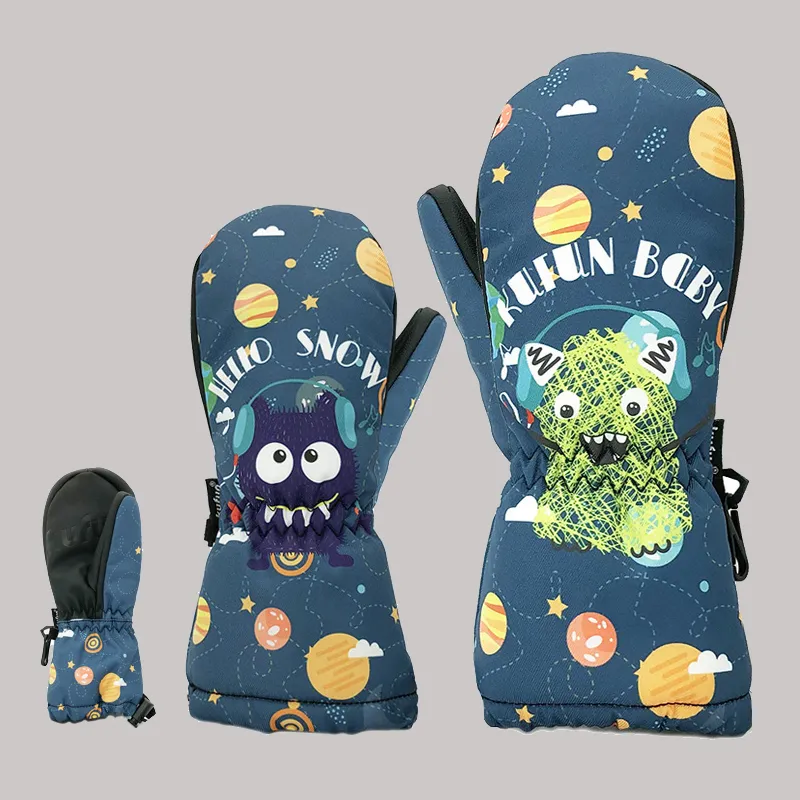 KUFUN Ski Gloves Windproof And Waterproof Gloves Kids'-1