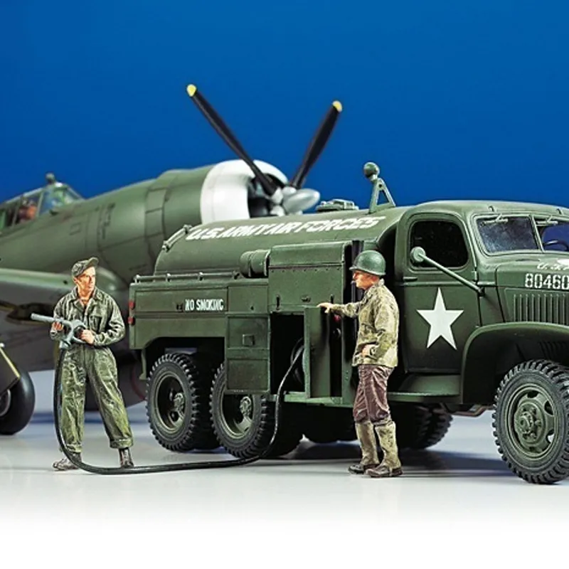 Tamiya Armored Vehicle Model Collection 1/48 US Army 2.5-Ton 6x6 Airfield Refueling Truck Model Kits-2
