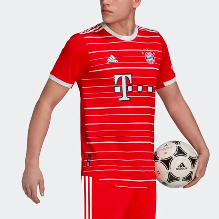 Adidas Bayern Munich Soccer Jerseys Men Red-4