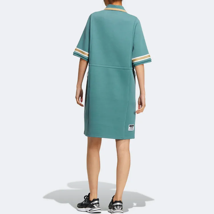 Adidas Originals Short Sleeved Dress Women's Mist Emerald-2