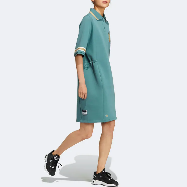 Adidas Originals Short Sleeved Dress Women's Mist Emerald-3