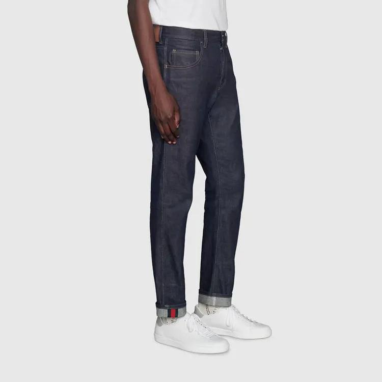 GUCCI Jeans Men Dark Blue-4