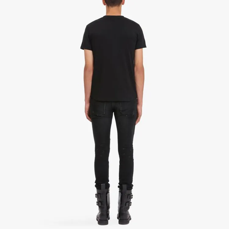 BALMAIN Logo Printed Crewneck T Shirt-2