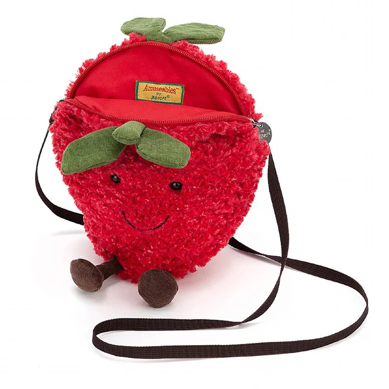JELLYCAT Interesting Strawberry Bag Dolls Plush Doll 20 29cm Height-1