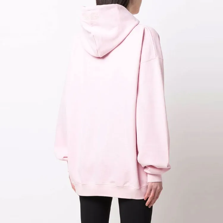 Vetements Mixed Logo Hoodie 'Baby Pink'-2